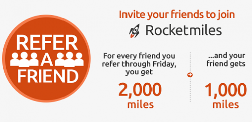 Бонусны мили за приглашение друзей в Rocketmiles