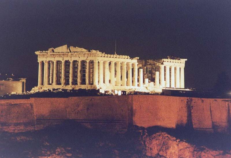Афинский акрополь, Гекатомпедон, храм Афины (Афины)