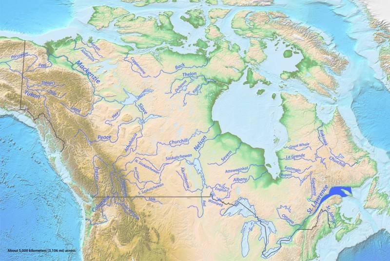Большое Невольничье озеро Канады